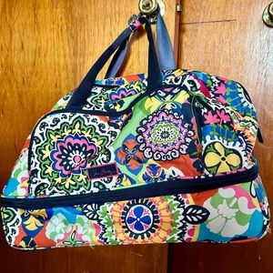Vera Bradley Rolling Duffel Travel Bag